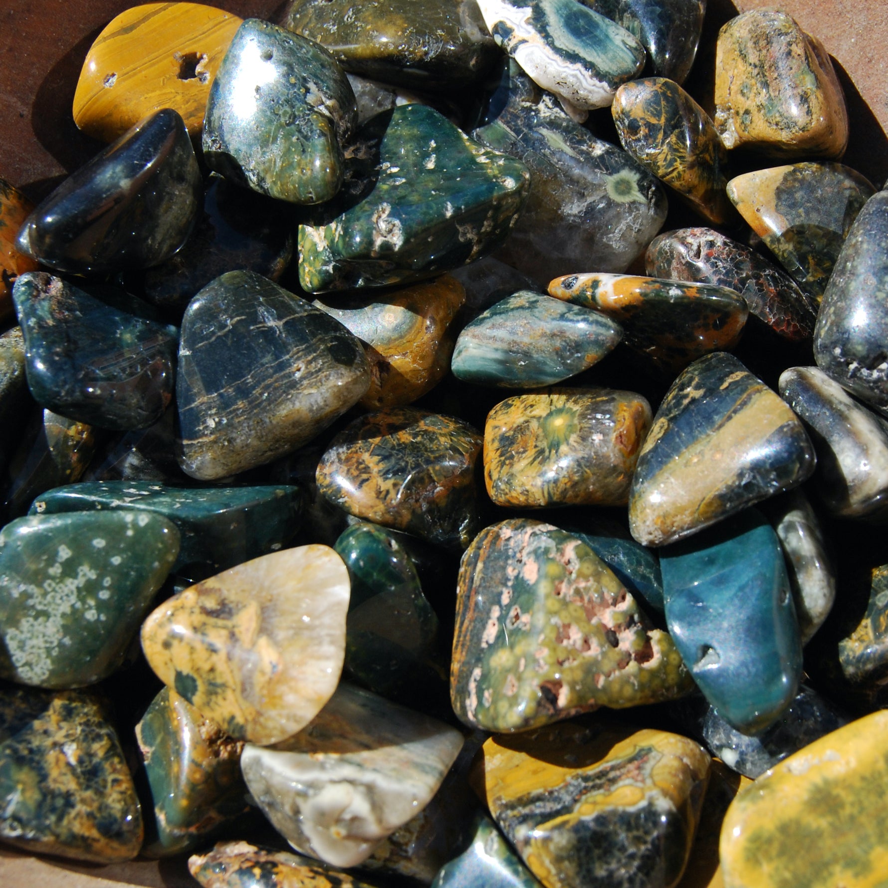 Ocean Jasper Tumbled Stones