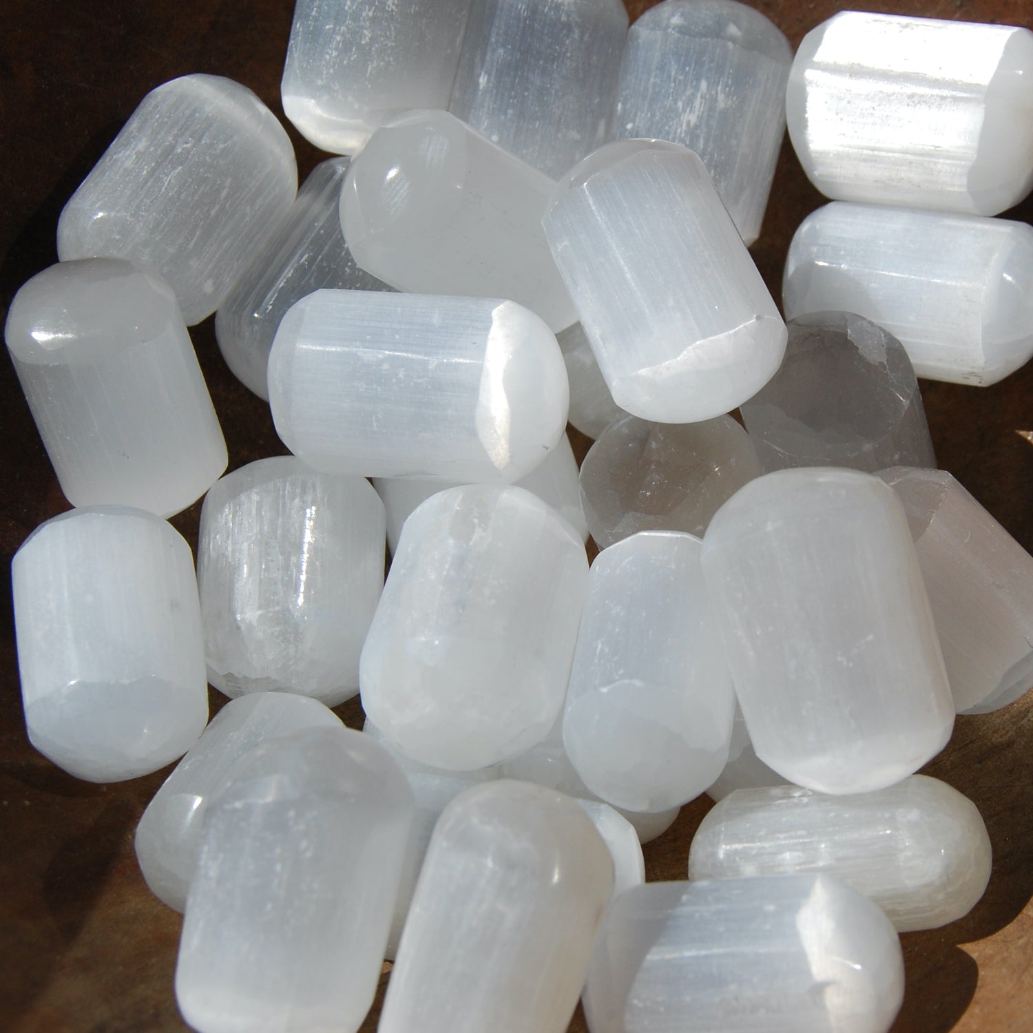 Selenite Crystal Tumbled Stones