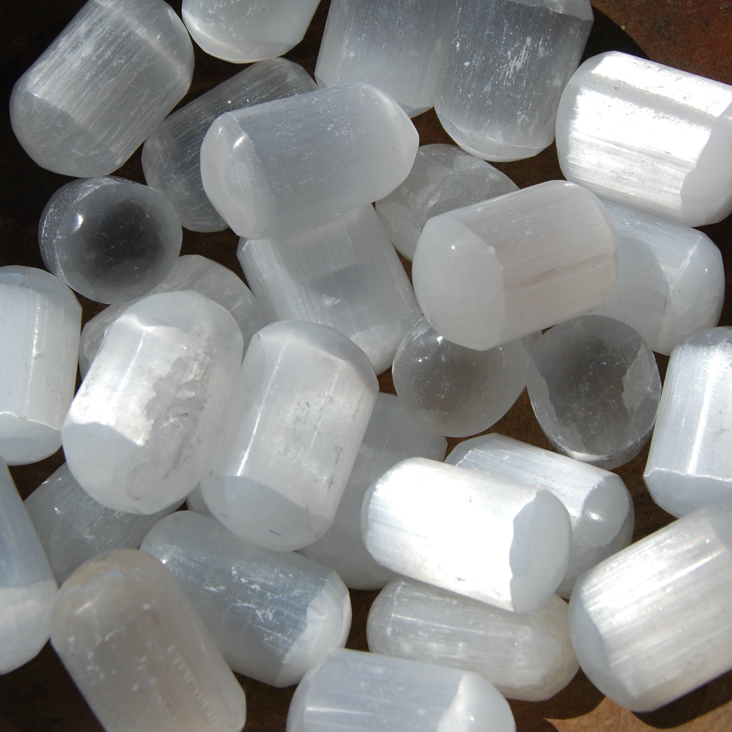 Selenite Crystal Tumbled Stones