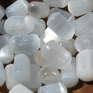 Selenite Crystal Tumbled Stones
