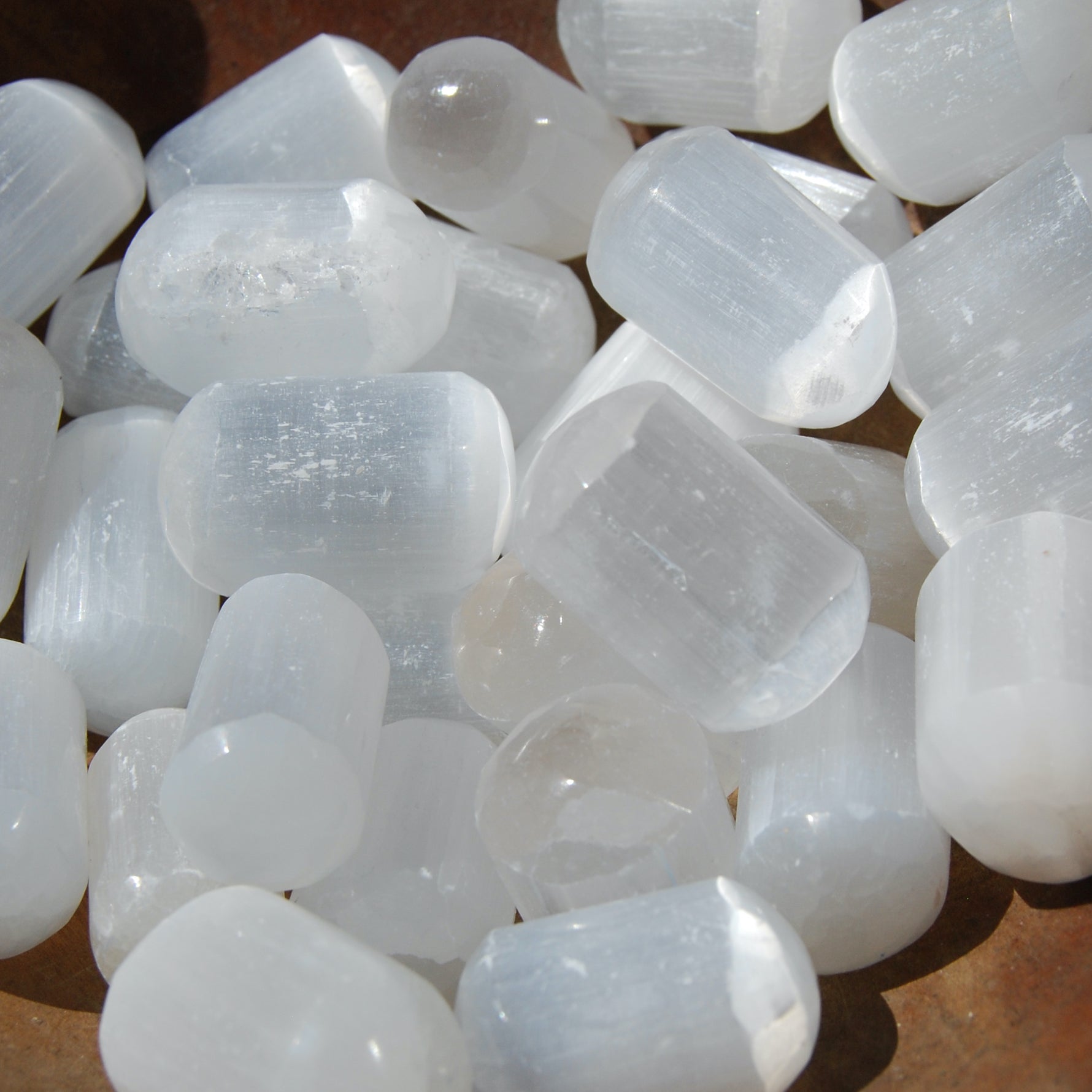 Selenite Crystal Tumbled Stones