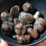 Chiastolite Tumbled Stones, Andalusite tumbled stones