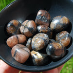 Chiastolite Tumbled Stones, Andalusite tumbled stones