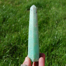 Load image into Gallery viewer, Genuine Green Chrysoprase Crystal Tower

