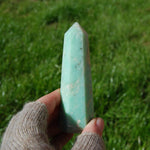 Green Chrysoprase Crystal Tower