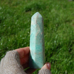 Green Chrysoprase Crystal Tower