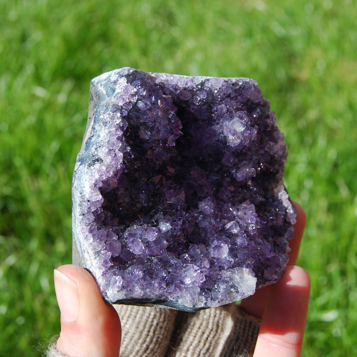 Amethyst Geode Crystal Cluster Uruguay