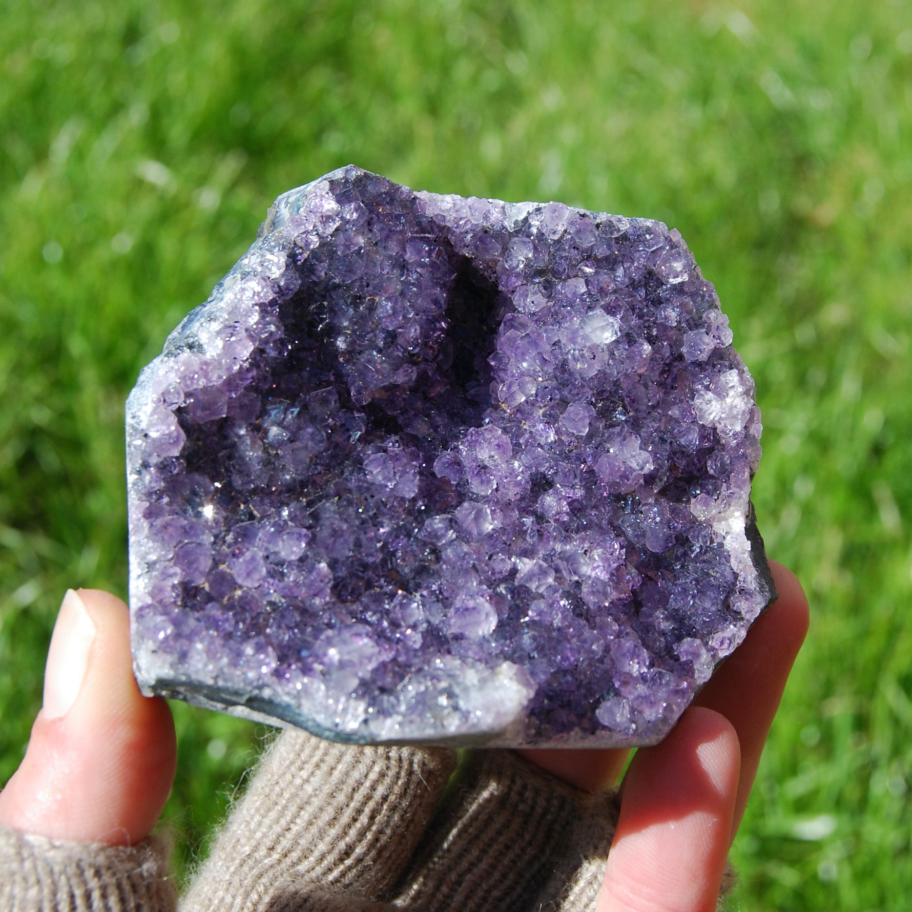 Amethyst Geode Crystal Cluster Uruguay