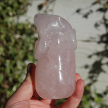 Load image into Gallery viewer, Rose Quartz Ram Carved Crystal Totem Sheep
