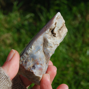 Mtorolite Chrome Chalcedony Slice from Zimbabwe