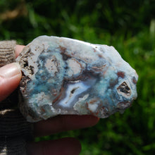 Load image into Gallery viewer, Mtorolite Chrome Chalcedony Slice from Zimbabwe
