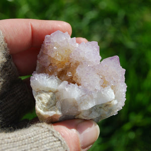 Amethyst Spirit Quartz Crystal Cluster from South Africa
