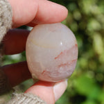 Fire Quartz Hematoid Crystal Skull Realistic Gemstone Carving