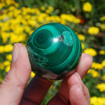 Natural Malachite Crystal Sphere
