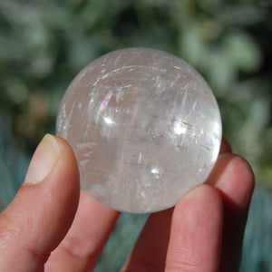 Clear Calcite Crystal Sphere from Iceland