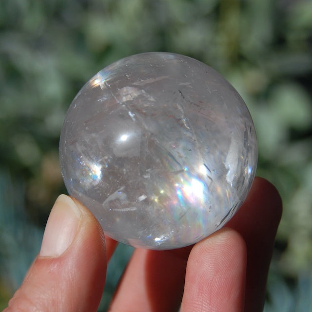 Clear Calcite Crystal Sphere from Iceland
