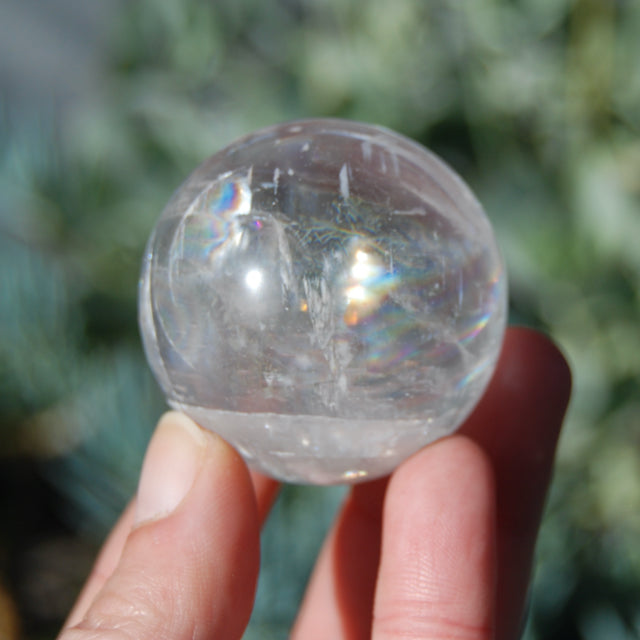 Clear Calcite Crystal Sphere from Iceland