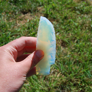 Knapped Opalite Crystal Knife Blades