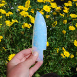 Knapped Opalite Crystal Knife Blades