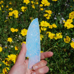 Knapped Opalite Crystal Knife Blades