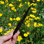 Knapped Black Obsidian Crystal Knife Blades