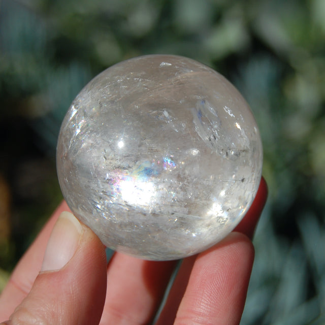 Clear Calcite Crystal Sphere from Iceland