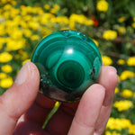 Natural Malachite Crystal Sphere