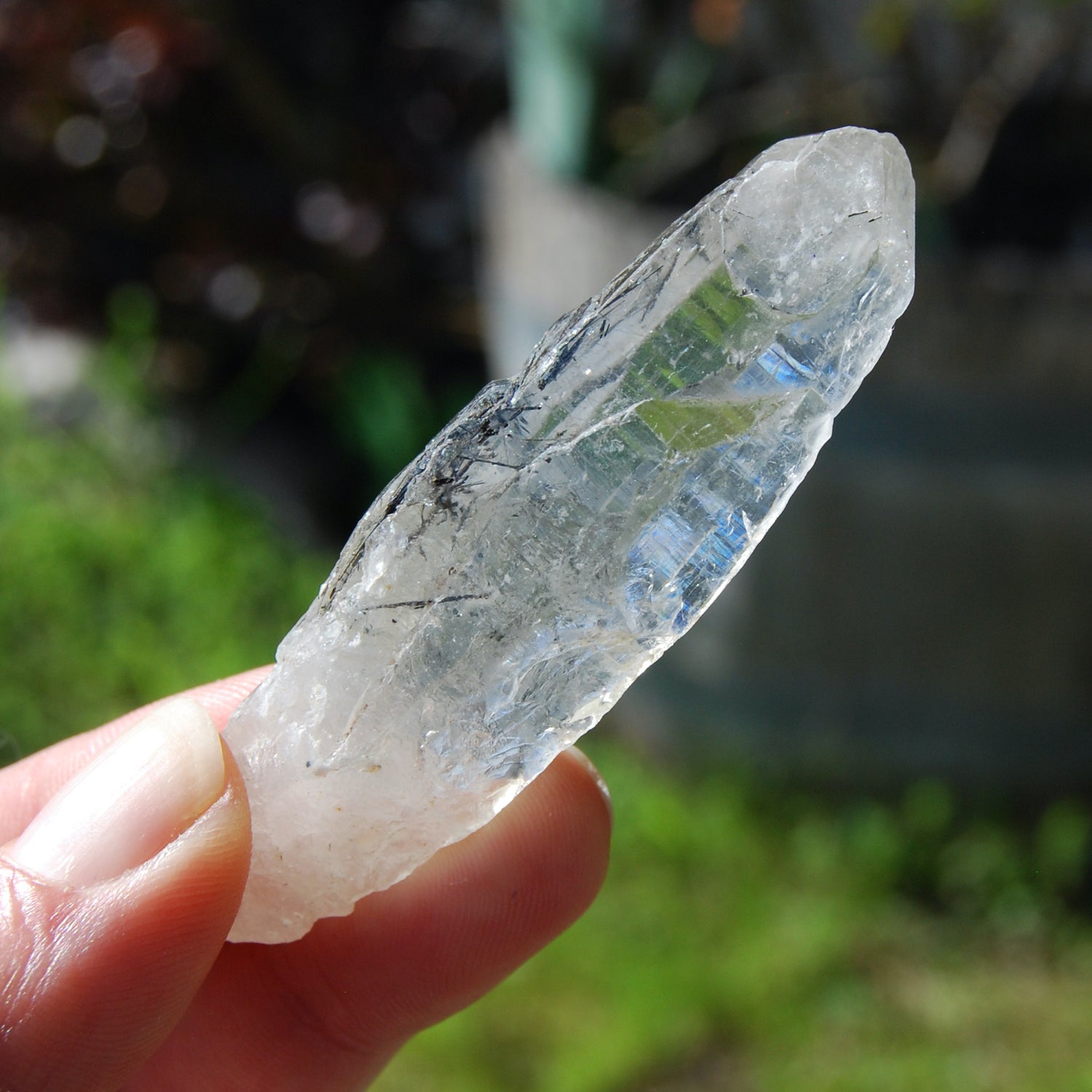 Kullu Quartz Crystal Himalayan Black Rutile Chlorite Elestial Kullu Valley India