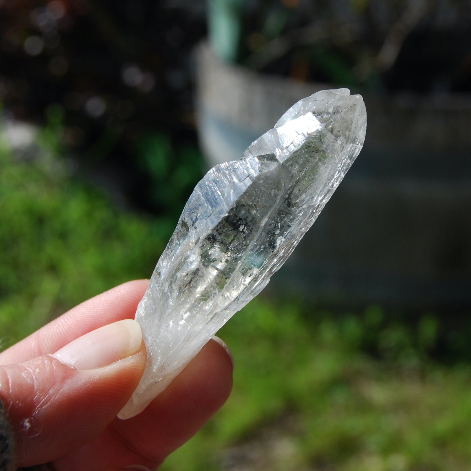Kullu Quartz Crystal Himalayan Black Rutile Chlorite Elestial Kullu Valley India