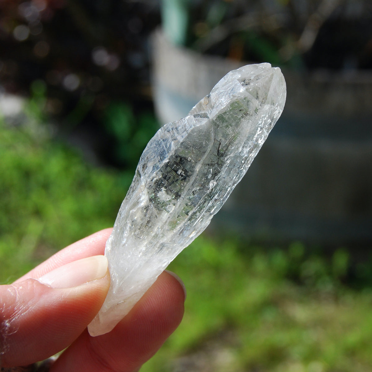Kullu Quartz Crystal Himalayan Black Rutile Chlorite Elestial Kullu Valley India