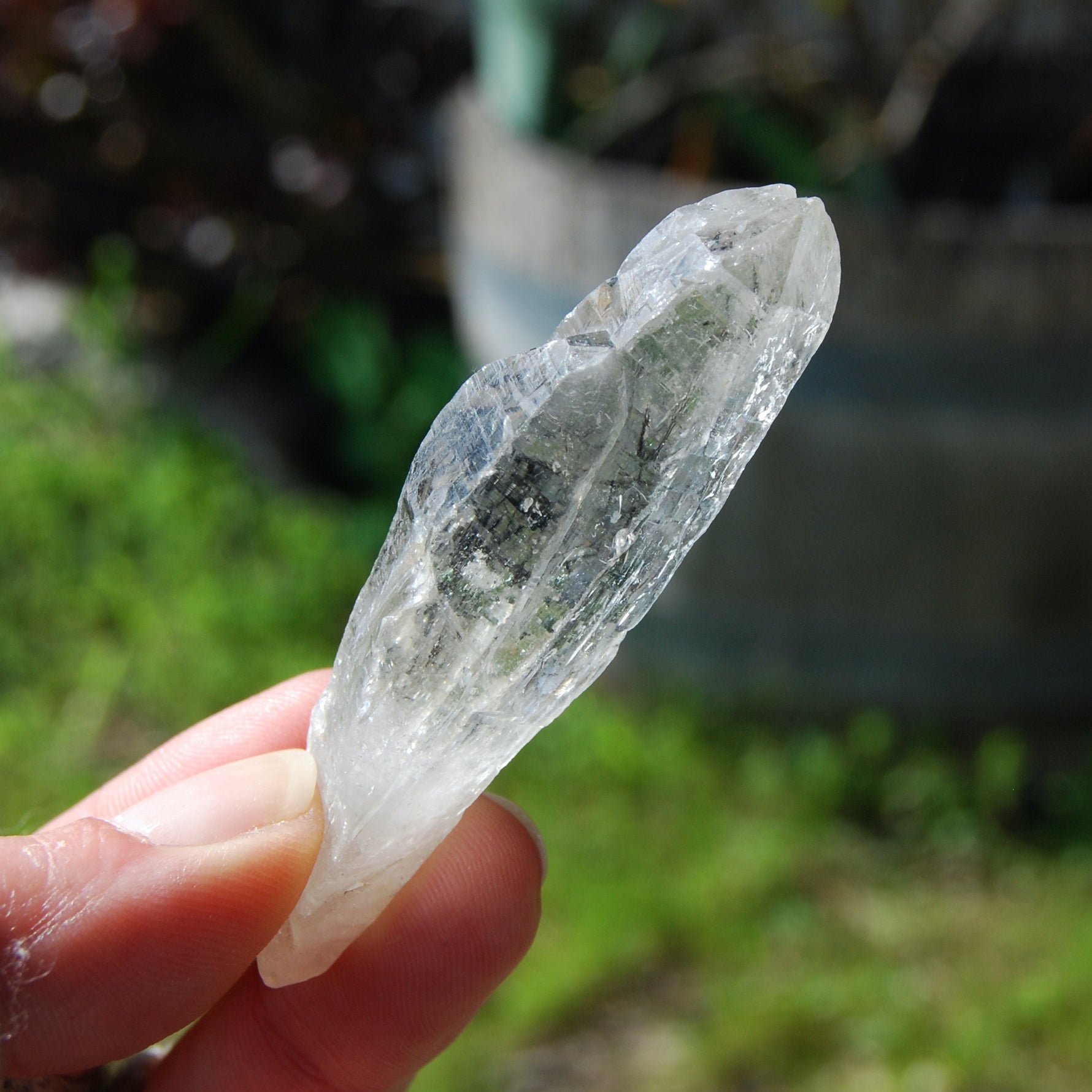 Kullu Quartz Crystal Himalayan Black Rutile Chlorite Elestial Kullu Valley India