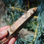 Pink Leopard Skin Jasper Crystal Tower
