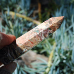 Pink Leopard Skin Jasper Crystal Tower