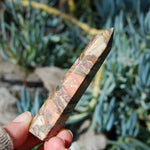 Pink Leopard Skin Jasper Crystal Tower