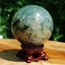 Load image into Gallery viewer, Prehnite and Epidote Crystal Sphere Large
