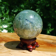 Load image into Gallery viewer, Prehnite Epidote Crystal Sphere Large
