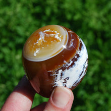 Load image into Gallery viewer, Carnelian Agate Crystal Palm Stone from Madagascar
