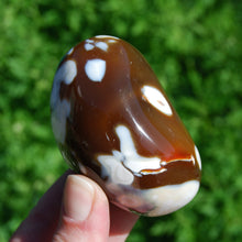 Load image into Gallery viewer, CHOOSE YOUR OWN XL Carnelian Agate Crystal Palm Stone, Madagascar
