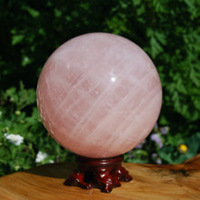 Load image into Gallery viewer, HUGE Rose Quartz Crystal Sphere Universal Love
