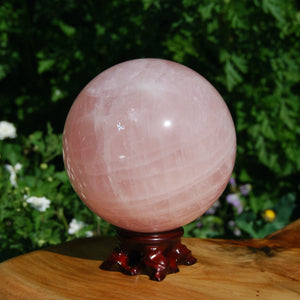 HUGE Rose Quartz Crystal Sphere Universal Love