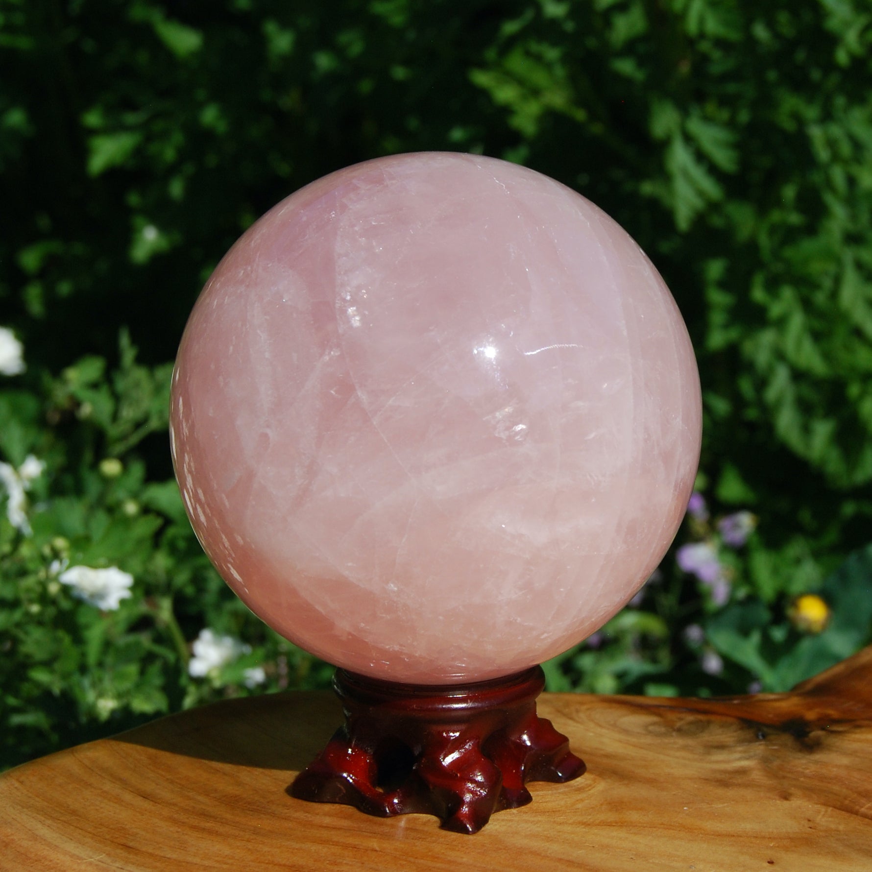 HUGE Rose Quartz Crystal Sphere Universal Love