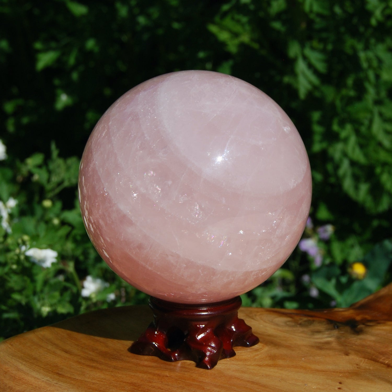 HUGE Rose Quartz Crystal Sphere Universal Love