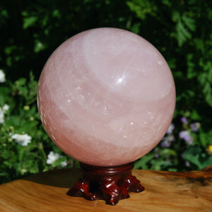 HUGE Rose Quartz Crystal Sphere Universal Love