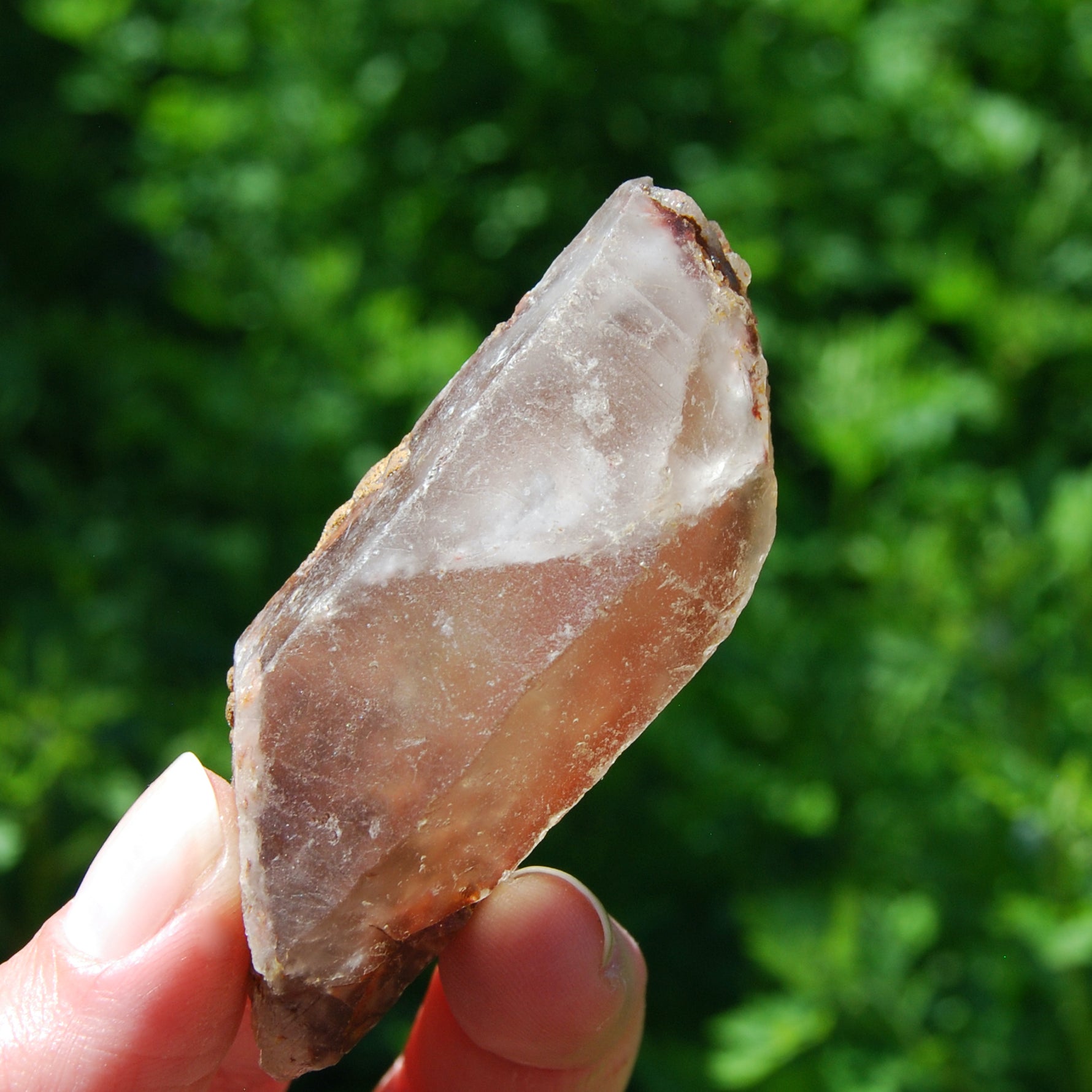  Raw Amphibole Quartz Crystal from Brazil
