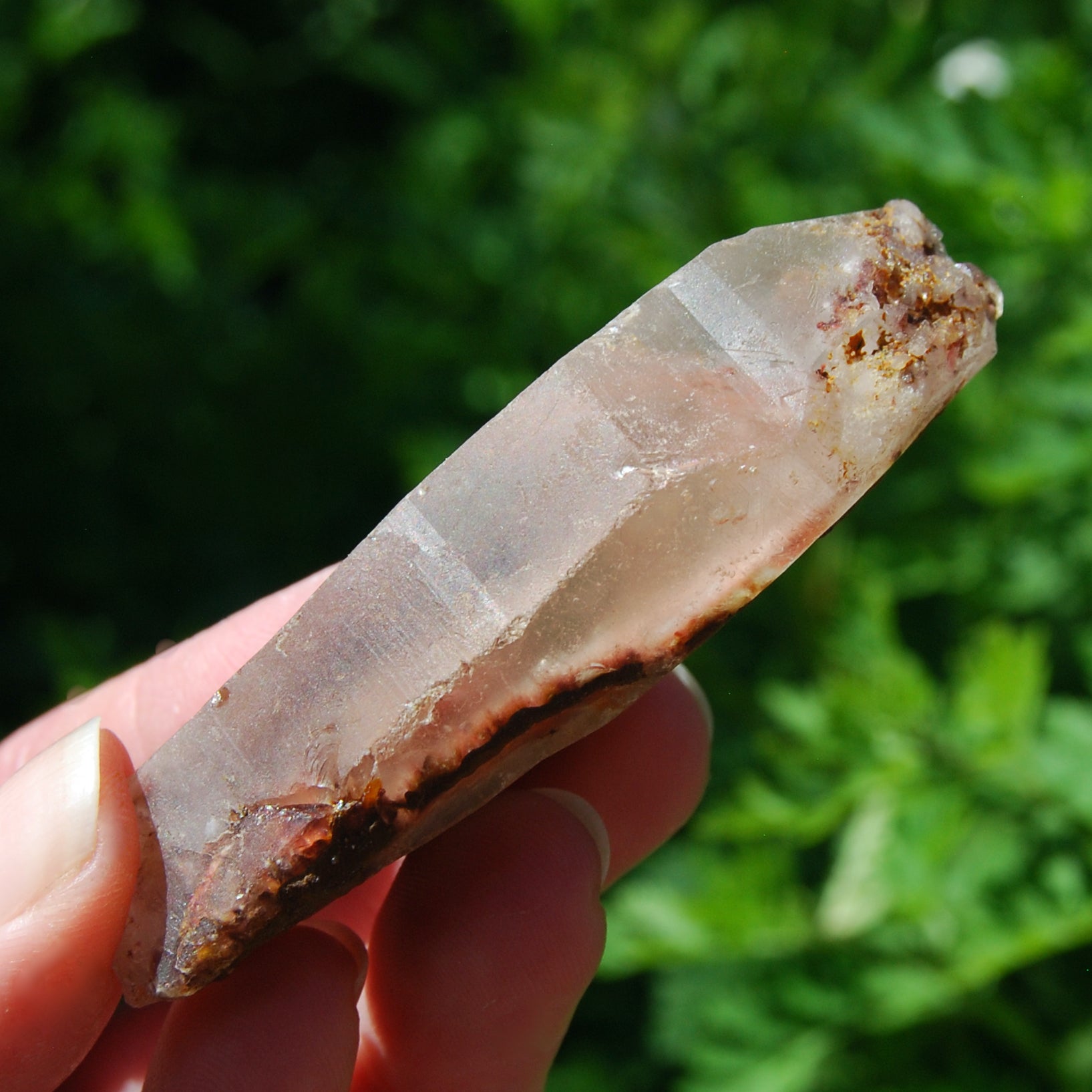  Raw Amphibole Quartz Crystal from Brazil