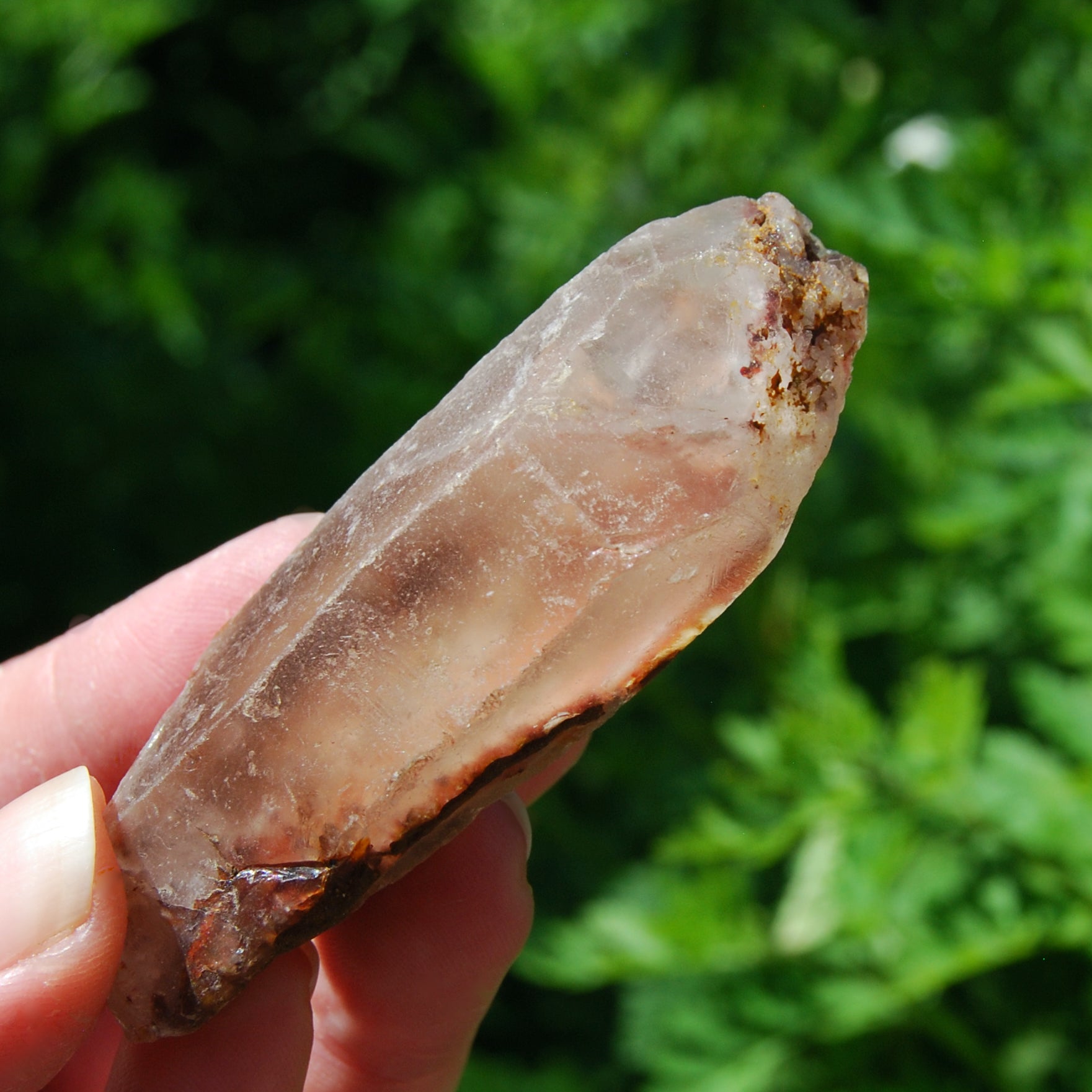  Raw Amphibole Quartz Crystal from Brazil
