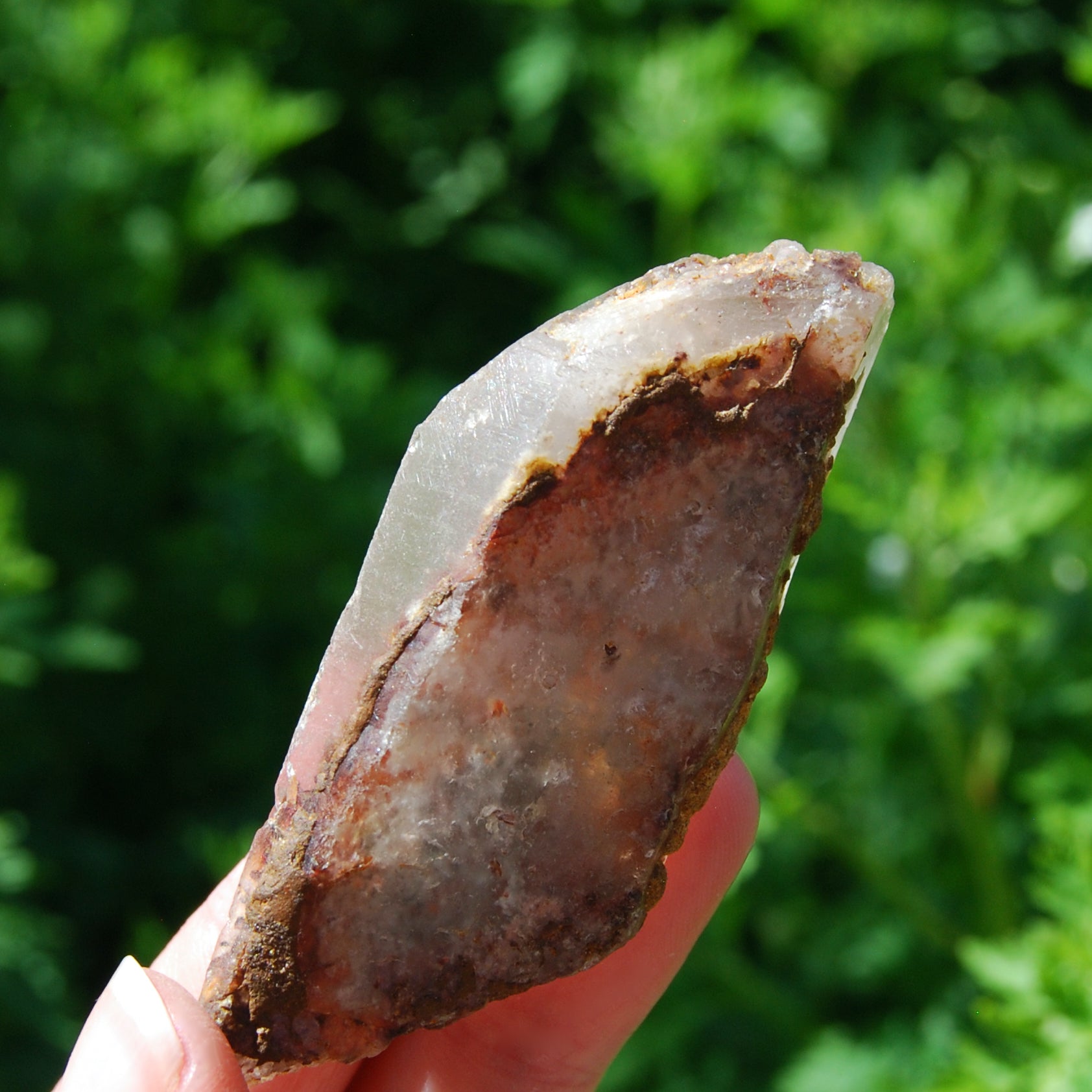  Raw Amphibole Quartz Crystal from Brazil