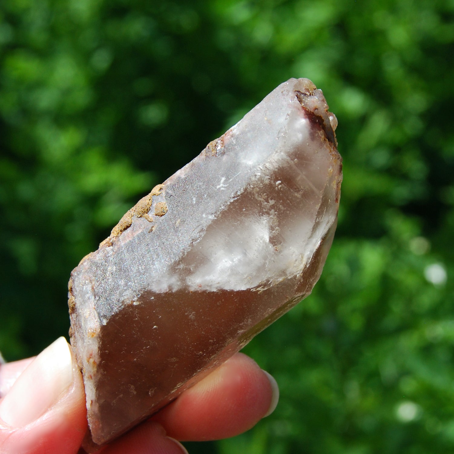  Raw Amphibole Quartz Crystal from Brazil