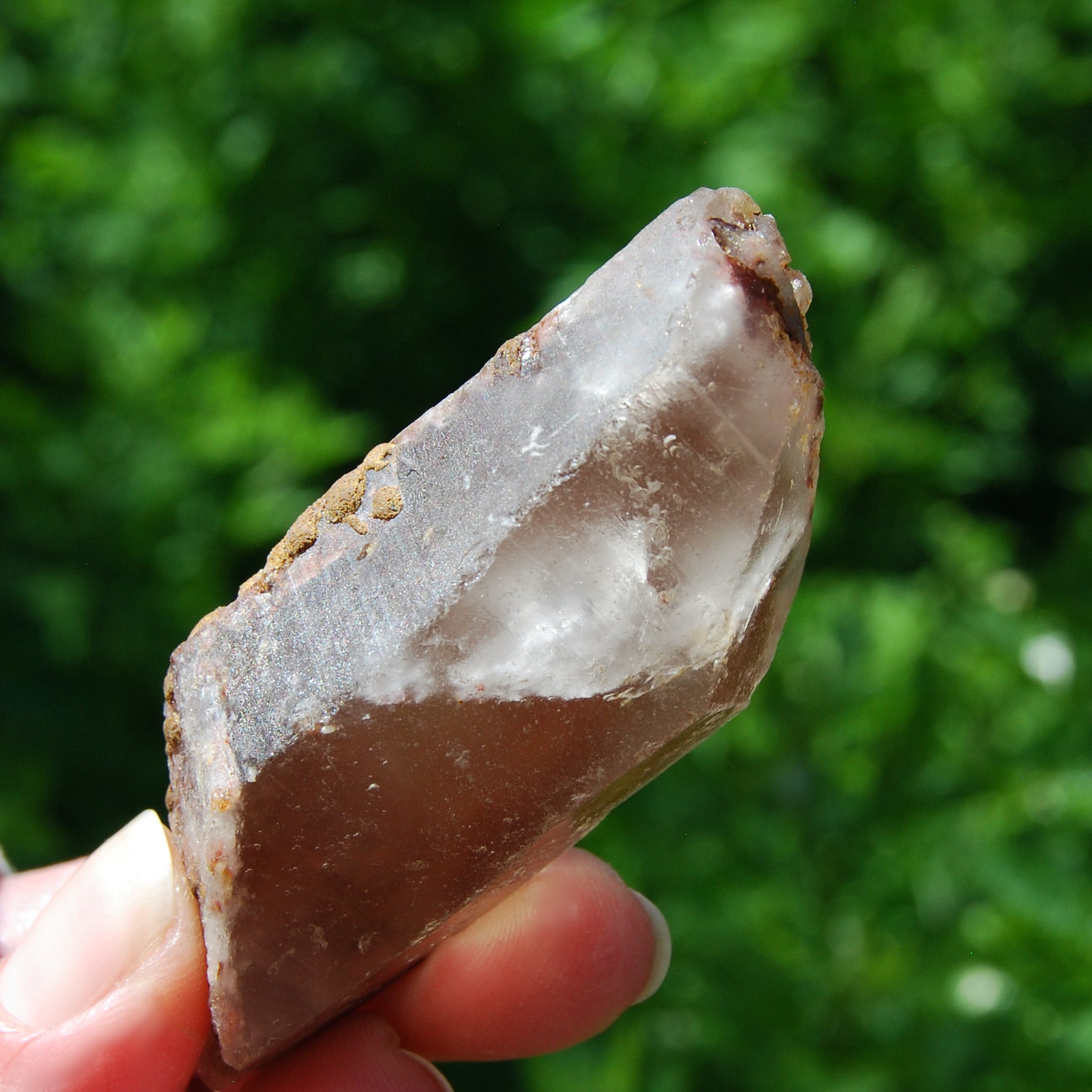 Raw Amphibole Quartz Crystal from Brazil