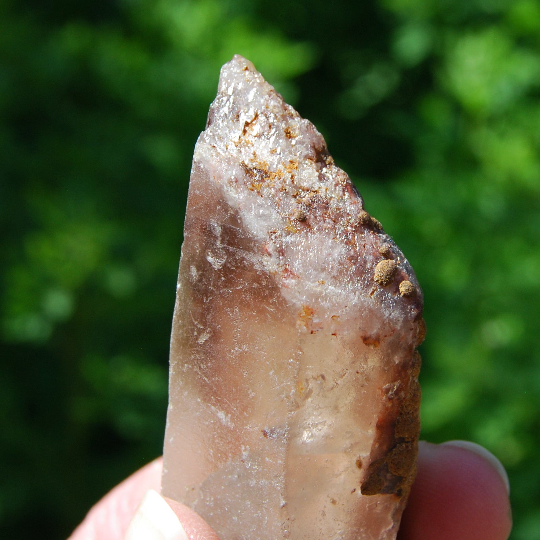  Raw Amphibole Quartz Crystal from Brazil